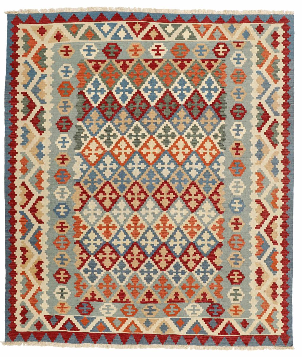 Tapete persa Kilim Fars 296x260 296x260, Tapete persa Tecido à mão