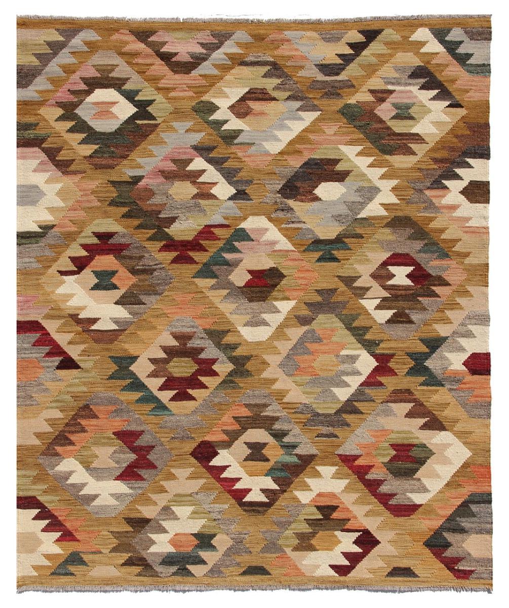 Afghansk teppe Kelim Afghan Kaudani Limited 200x150 200x150, Persisk teppe Handwoven 