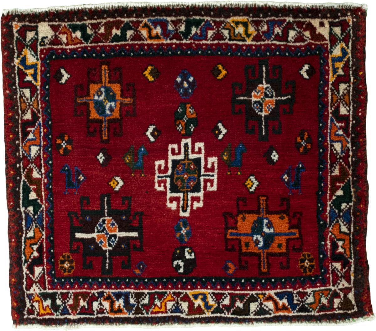 Persian Rug Shiraz 62x69 62x69, Persian Rug Knotted by hand
