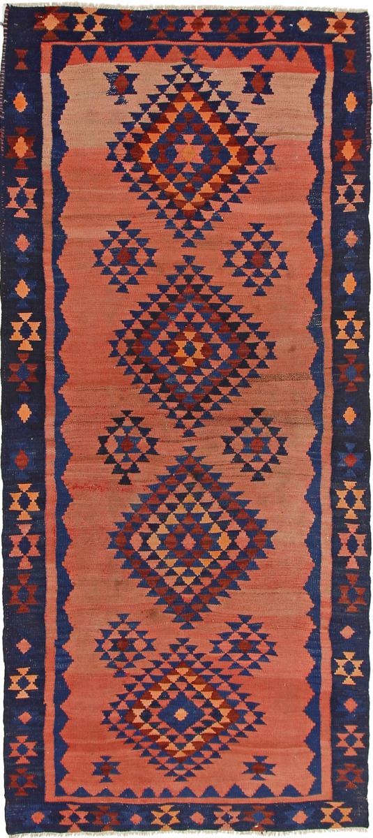 Tapete persa Kilim Fars Azerbaijan Antigo 285x123 285x123, Tapete persa Tecido à mão