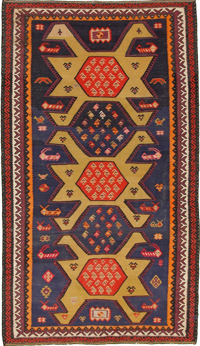 Tapete persa Kilim Fars Azerbaijan Antigo 294x166 294x166, Tapete persa Tecido à mão