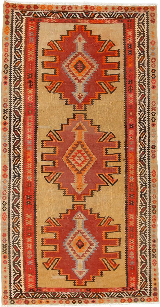 Tapete persa Kilim Fars Azerbaijan Antigo 294x150 294x150, Tapete persa Tecido à mão