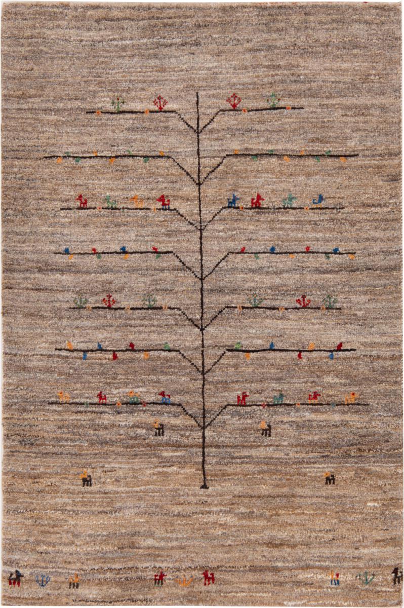 Persisk teppe Persia Gabbeh Nomad 126x84 126x84, Persisk teppe Knyttet for hånd
