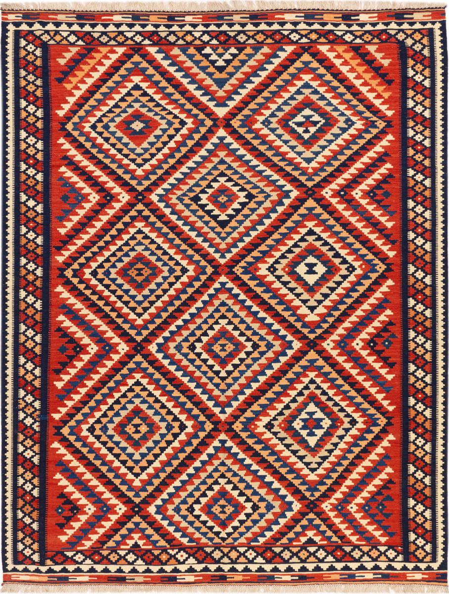 Alfombra persa Kilim Fars Ghashghai 291x224 291x224, Alfombra persa Tejido a mano