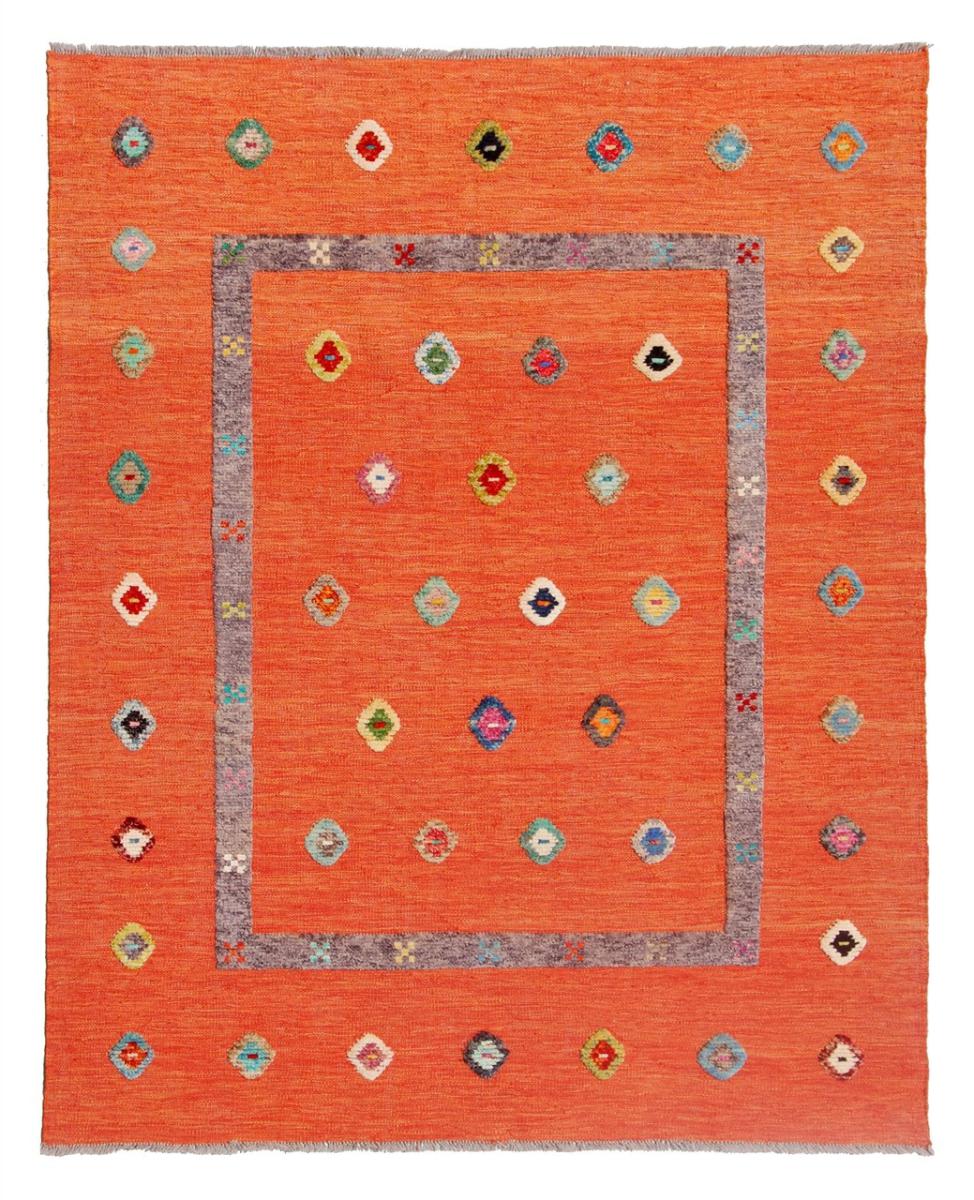 Alfombra afgana Kilim Afghan Nimbaft Edition 196x151 196x151, Alfombra persa Tejido a mano