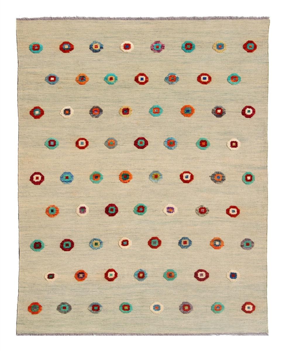 Alfombra afgana Kilim Afghan Nimbaft Edition 193x148 193x148, Alfombra persa Tejido a mano