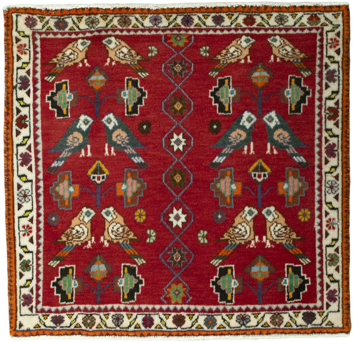 Persian Rug Shiraz 62x64 62x64, Persian Rug Knotted by hand