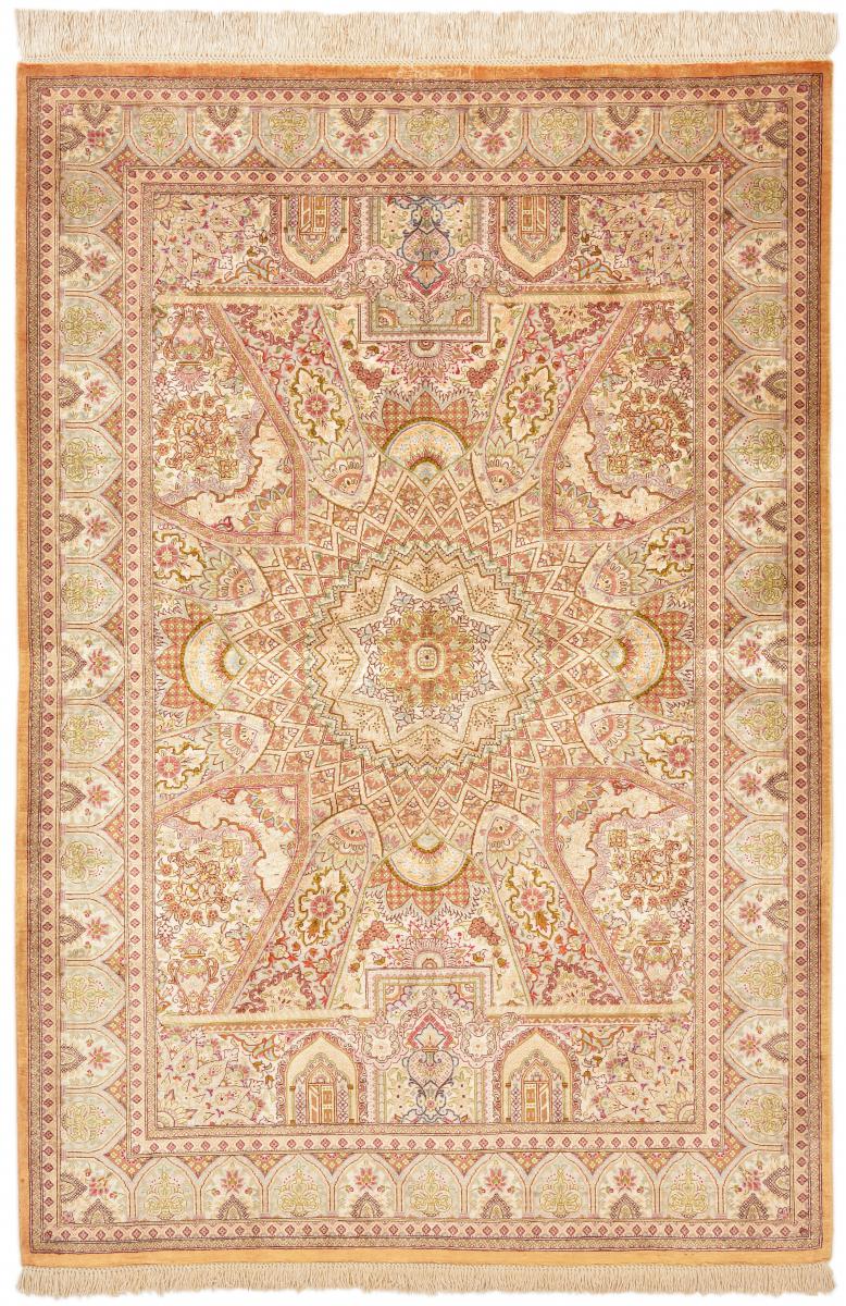 Persian Rug Qum Silk 146x99 146x99, Persian Rug Knotted by hand