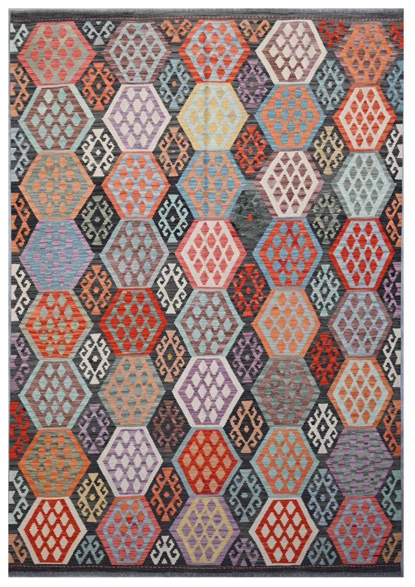 Afghan rug Kilim Afghan 9'11"x6'10" 9'11"x6'10", Persian Rug Woven by hand