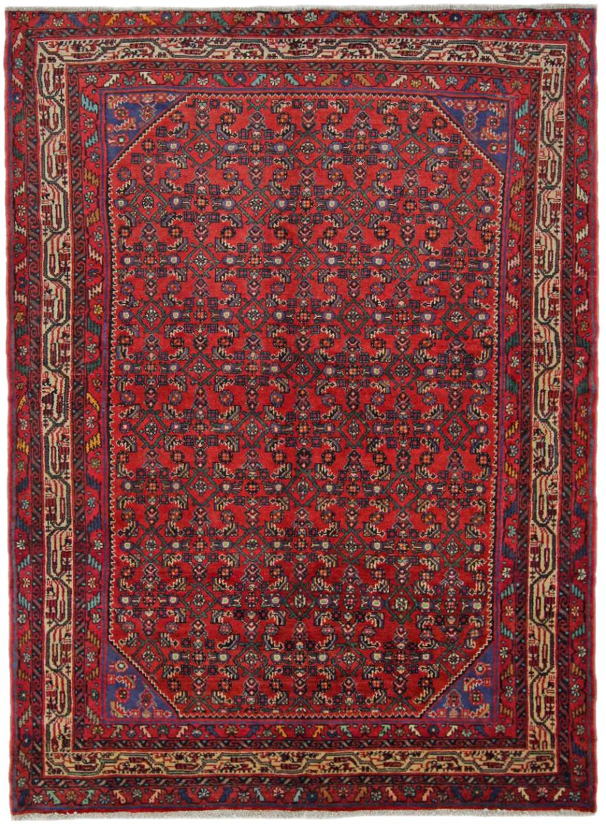 Persisk tæppe Hosseinabad 214x156 214x156, Persisk tæppe Knyttet i hånden