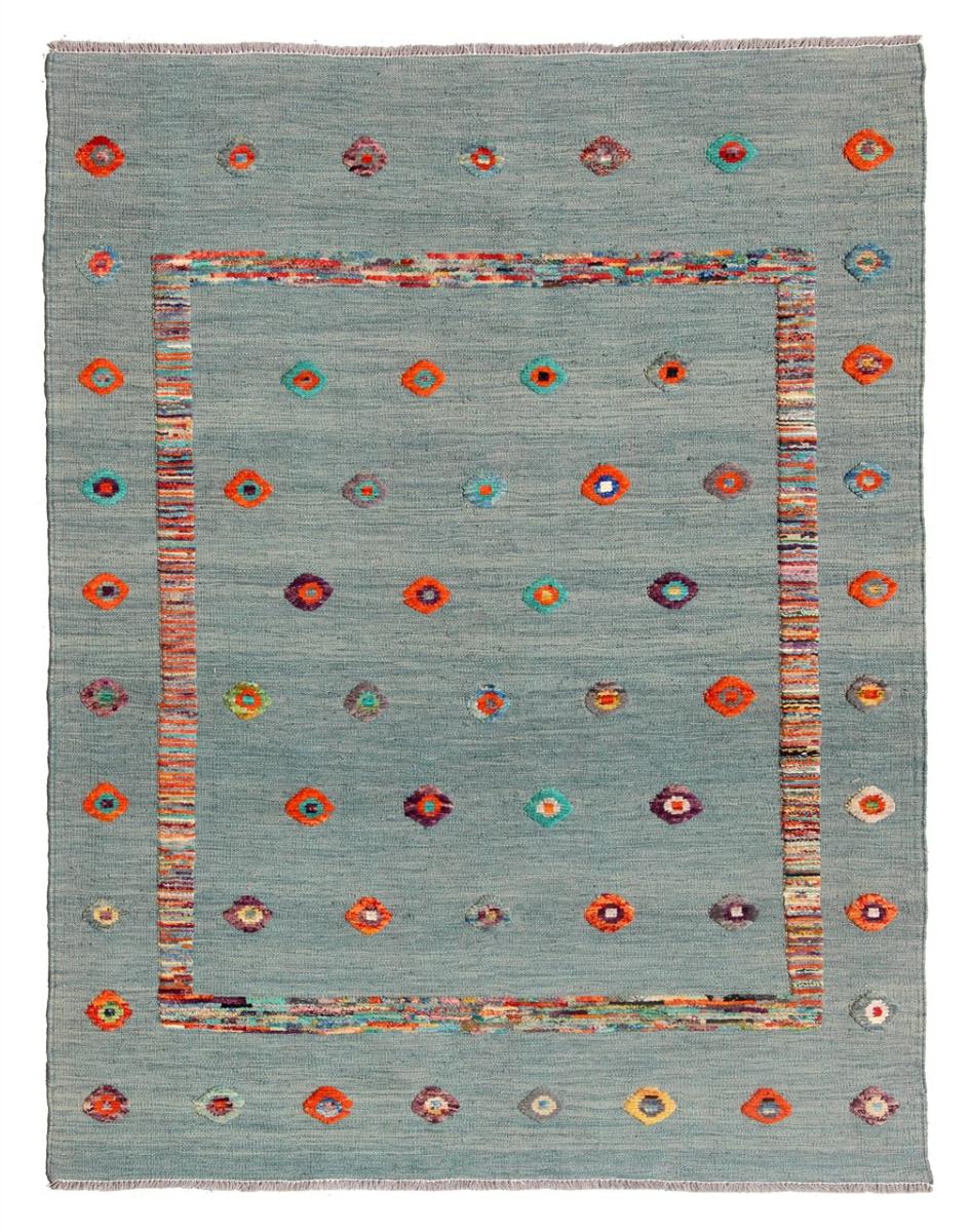 Alfombra afgana Kilim Afghan Nimbaft Edition 191x144 191x144, Alfombra persa Tejido a mano