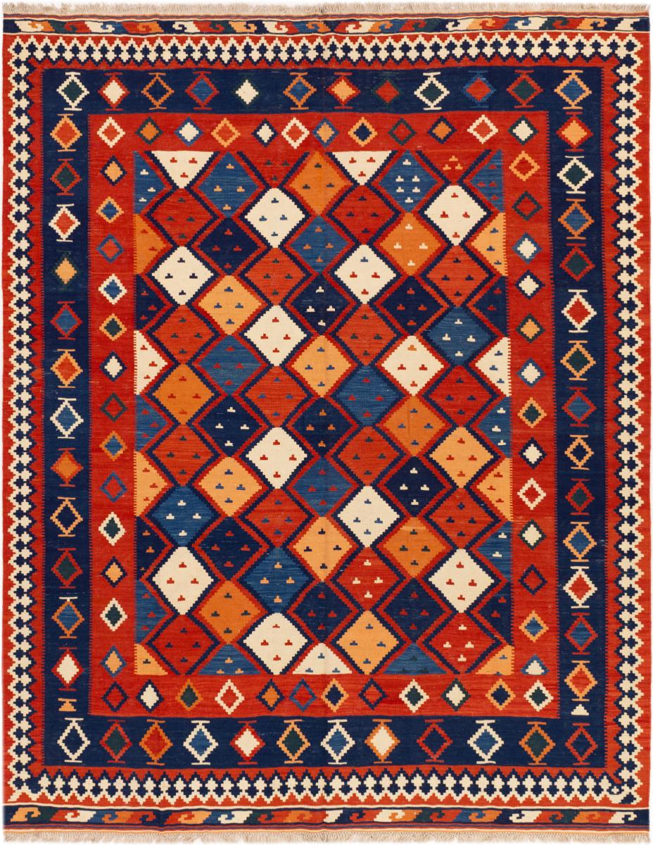 Tapis persan Kilim Fars Ghashghai 279x223 279x223, Tapis persan Tissé à la main