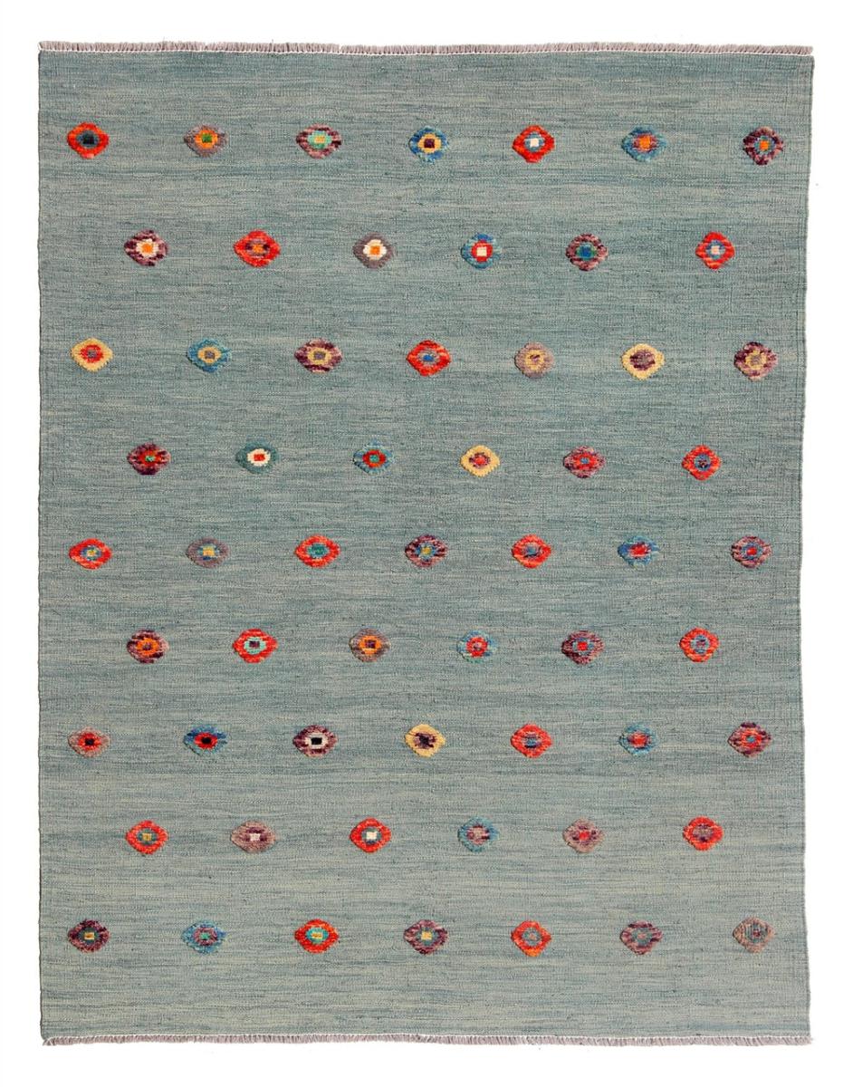 Alfombra afgana Kilim Afghan Nimbaft Edition 193x146 193x146, Alfombra persa Tejido a mano