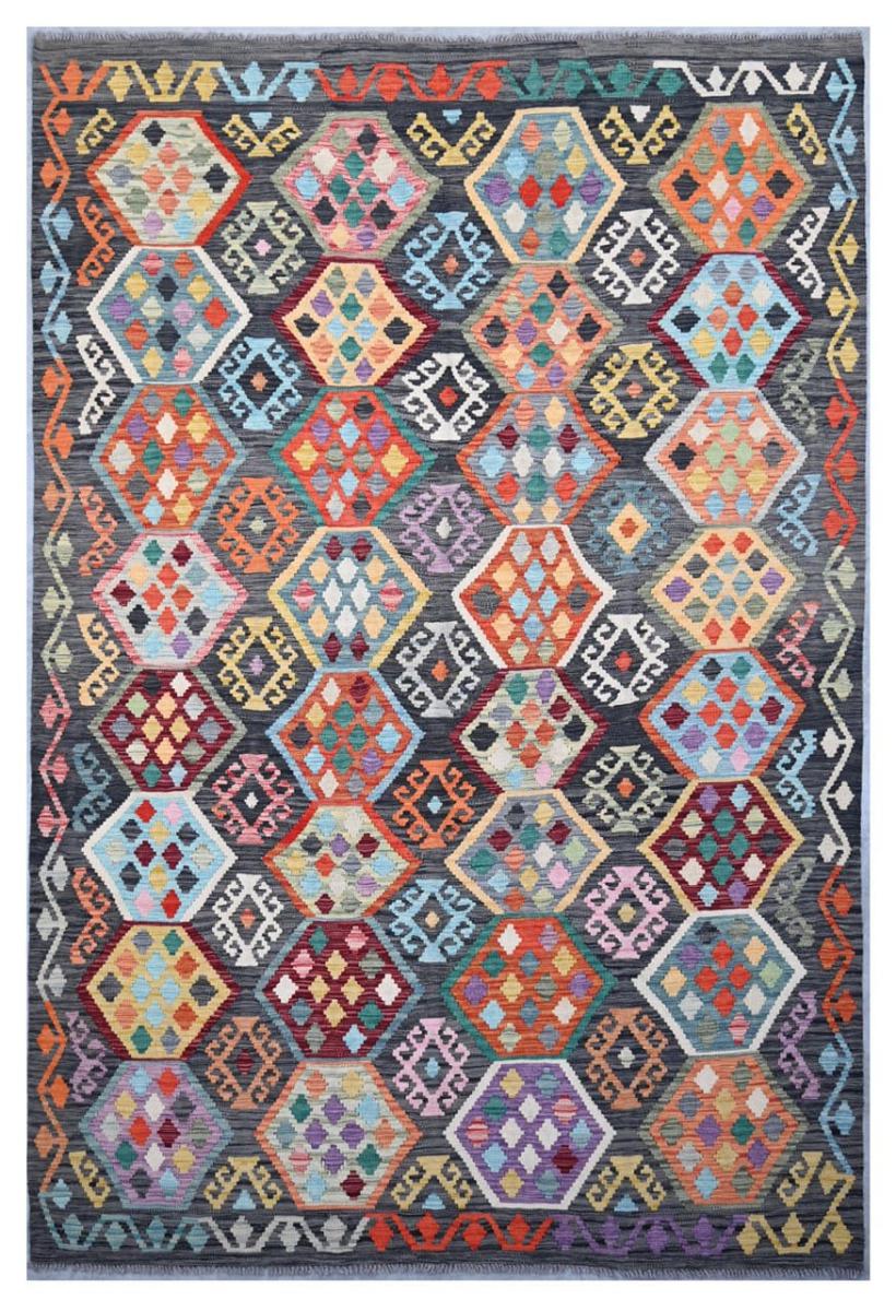 Afghan rug Kilim Afghan 9'11"x6'6" 9'11"x6'6", Persian Rug Woven by hand