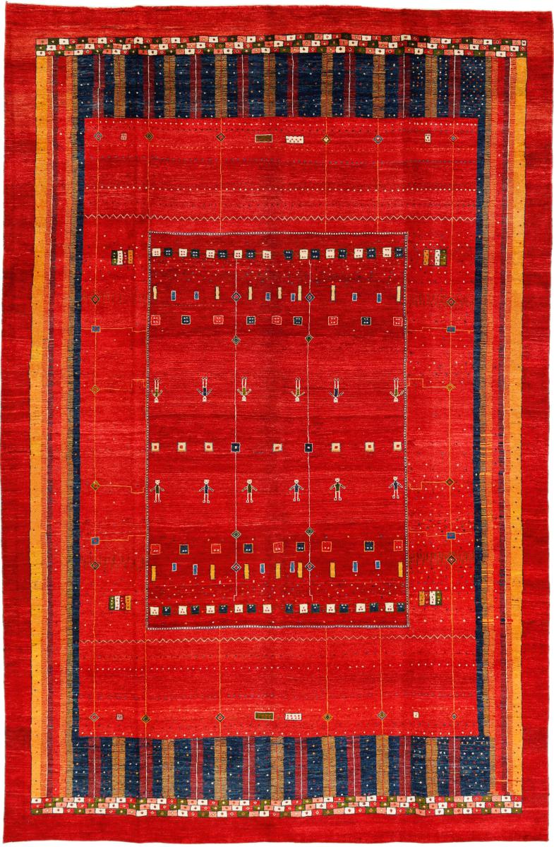 Tappeto persiano Persia Gabbeh Loribaft 389x252 389x252, Tappeto persiano Annodato a mano