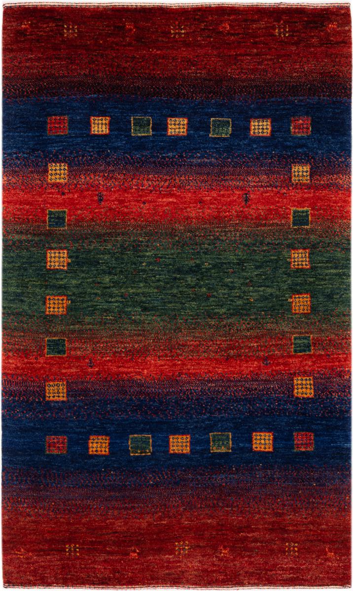 Persian rug Perser Gabbeh Loribaft Essence 4'0"x2'6" 4'0"x2'6", Persian rug Hand-knotted
