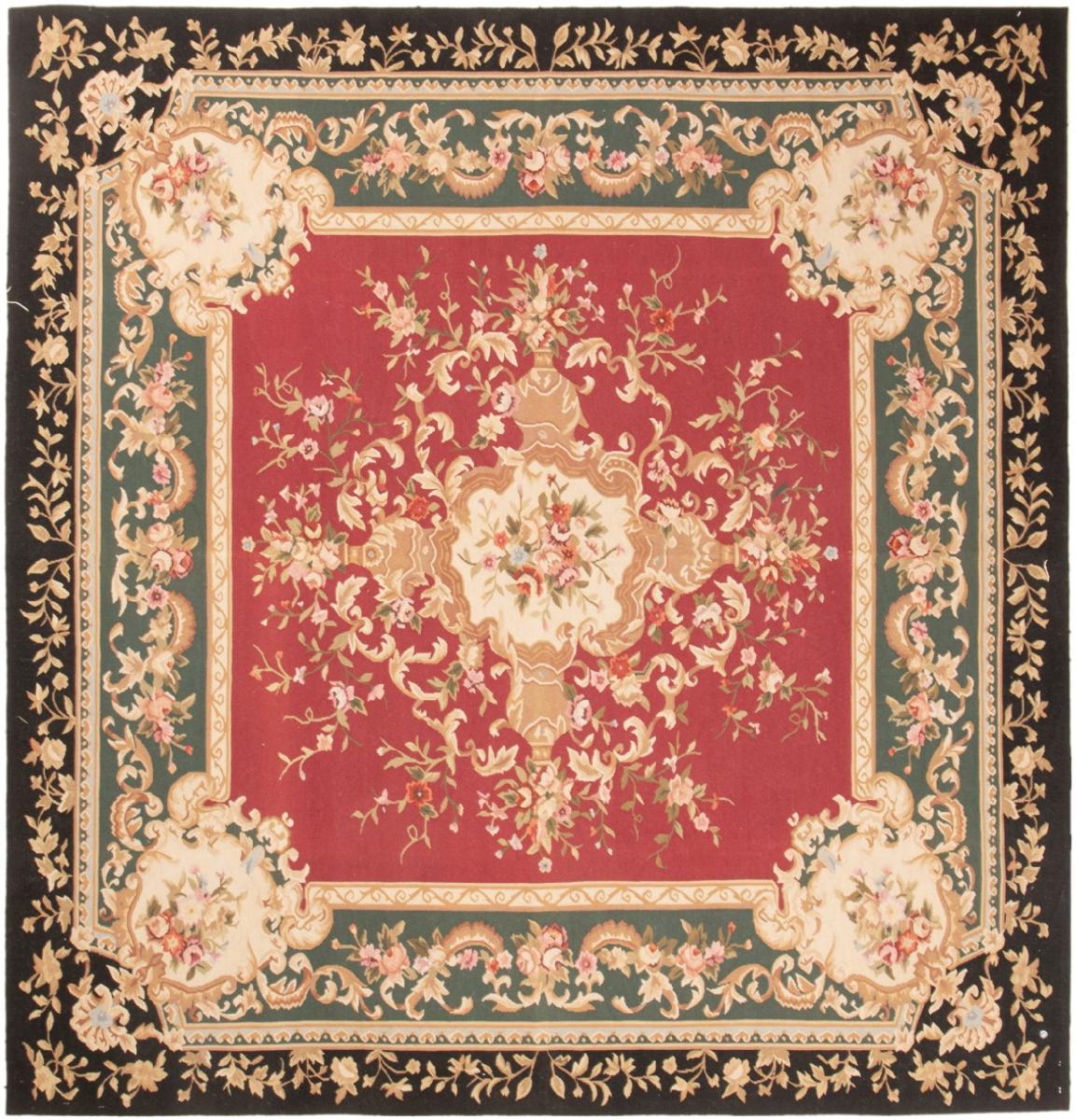 Chinesischer Teppich Kelim Aubusson 213x215 213x215, Perserteppich Handgewebt