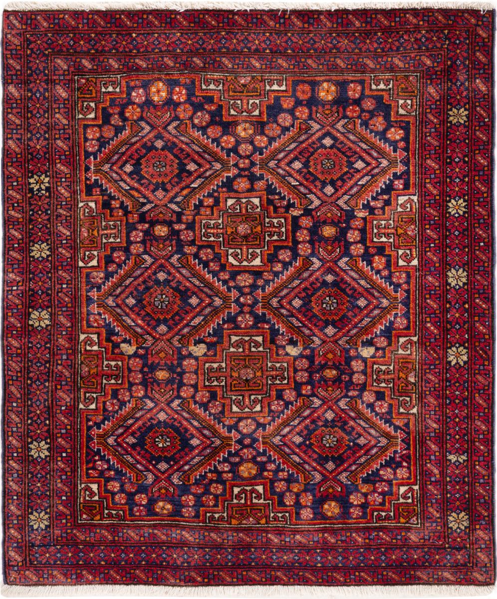 Perzisch tapijt Baluch 90x80 90x80, Perzisch tapijt Handgeknoopte