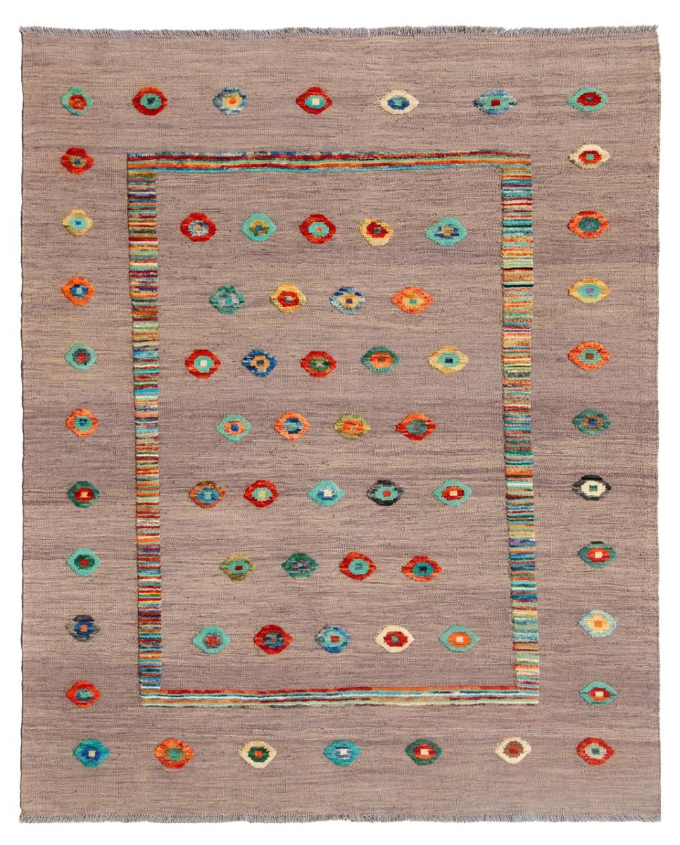 Alfombra afgana Kilim Afghan Nimbaft Edition 198x154 198x154, Alfombra persa Tejido a mano