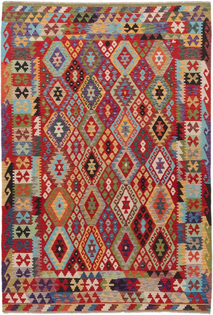 Tapis afghan Kilim Afghan 304x210 304x210, Tapis persan Tissé à la main