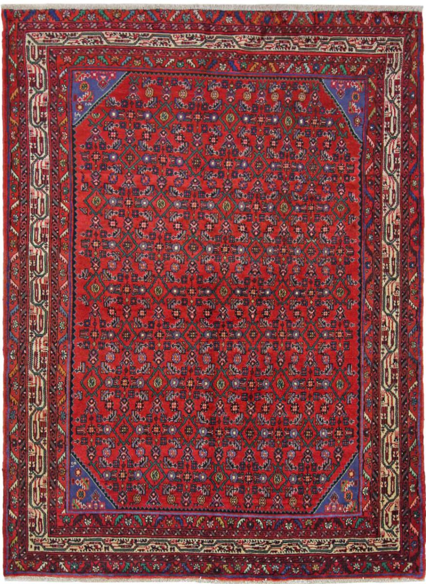 Persisk tæppe Hosseinabad 206x155 206x155, Persisk tæppe Knyttet i hånden