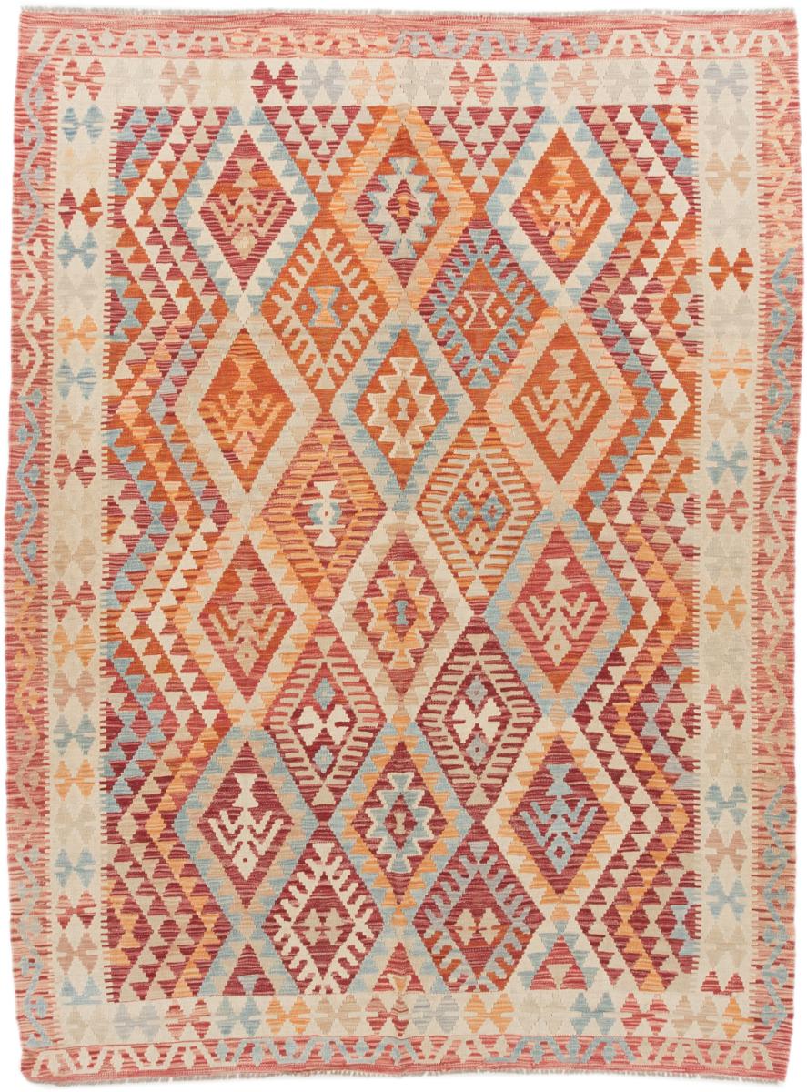 Tapis afghan Kilim Afghan 277x206 277x206, Tapis persan Tissé à la main