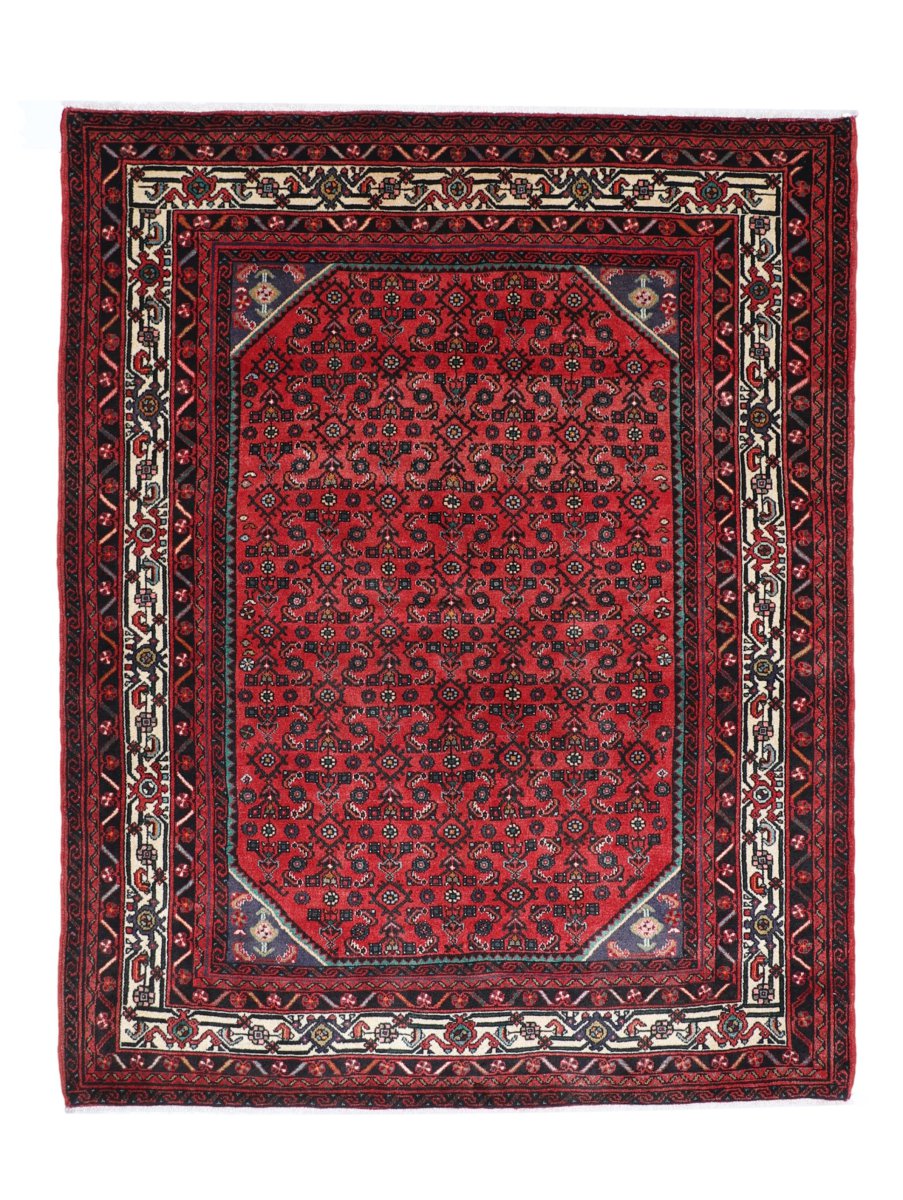 Covor persan Hamadan 199x161 199x161, Covor persan Înnodat manual