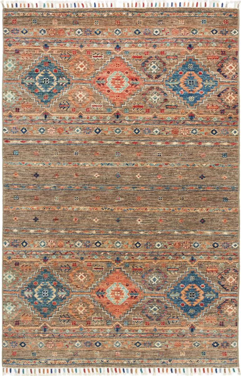 Pakistani rug Arijana Shaal 5'0"x3'3" 5'0"x3'3", Persian rug Hand-knotted