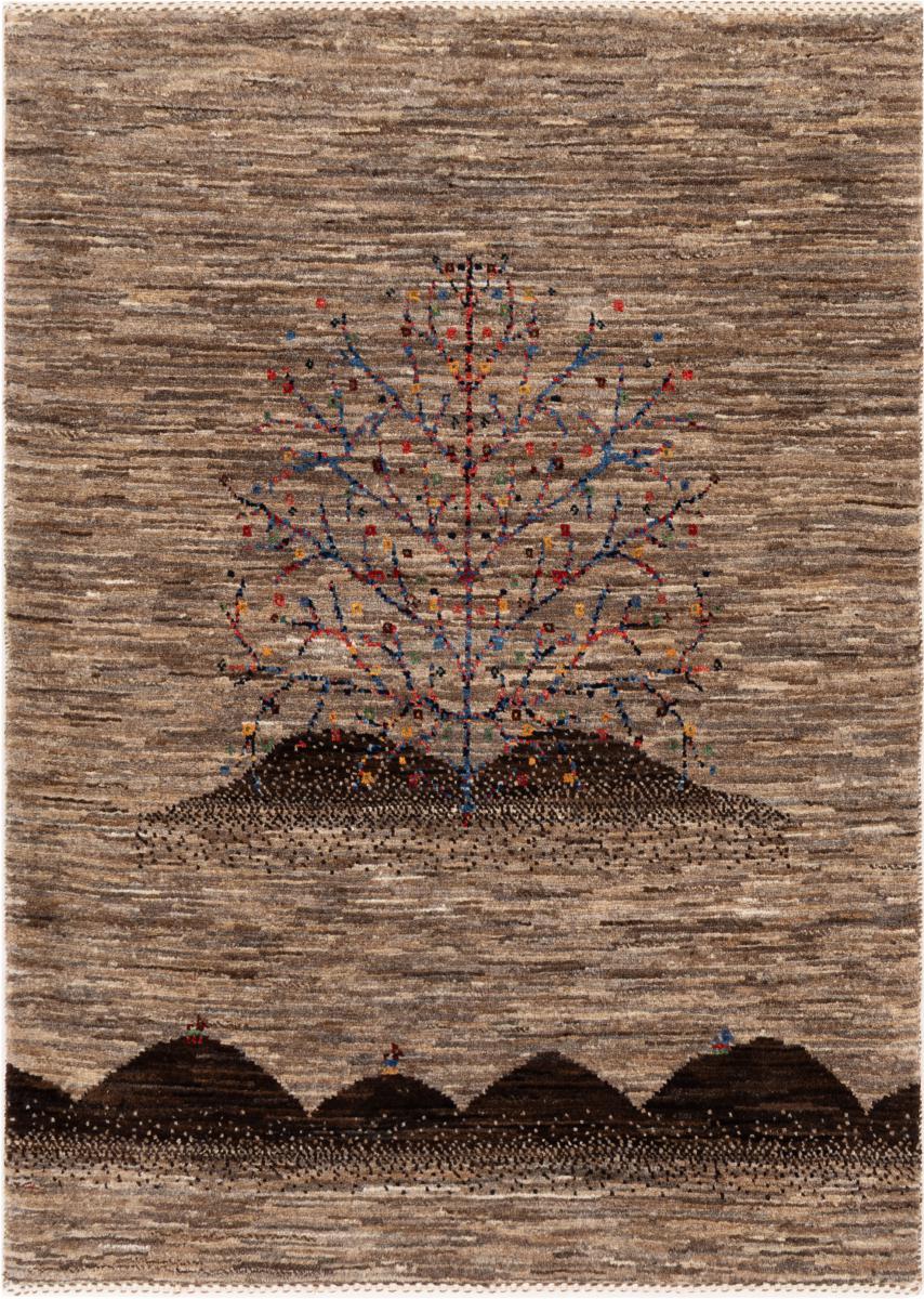 Tapete persa Persa Gabbeh Loribaft Tabiibaft 119x84 119x84, Tapete persa Atado à mão