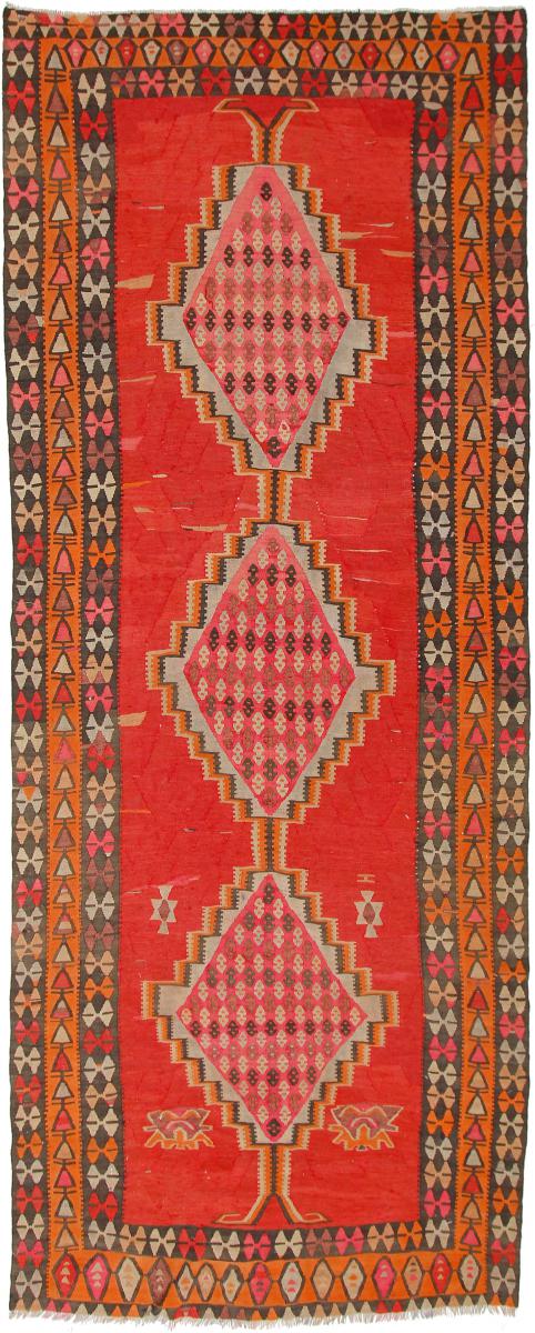 Tapete persa Kilim Fars Azerbaijan Antigo 394x154 394x154, Tapete persa Tecido à mão