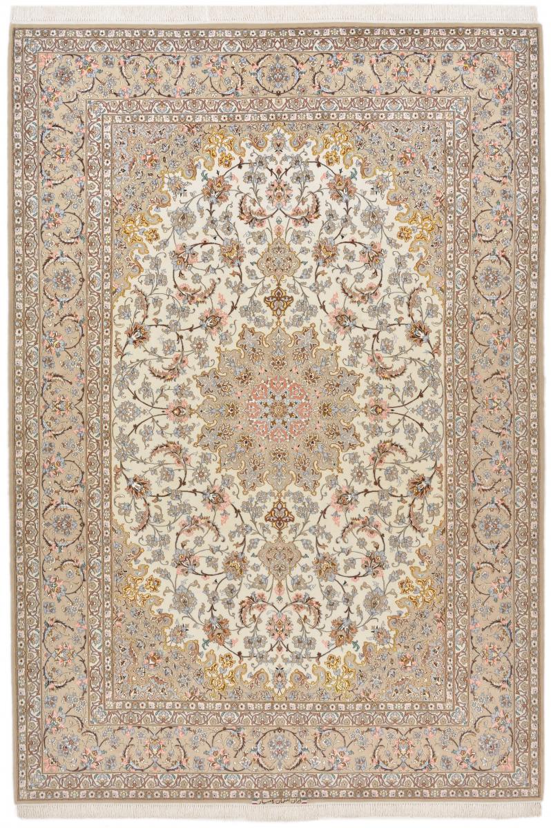 Perserteppich Isfahan Seidenkette 308x211 308x211, Perserteppich Handgeknüpft