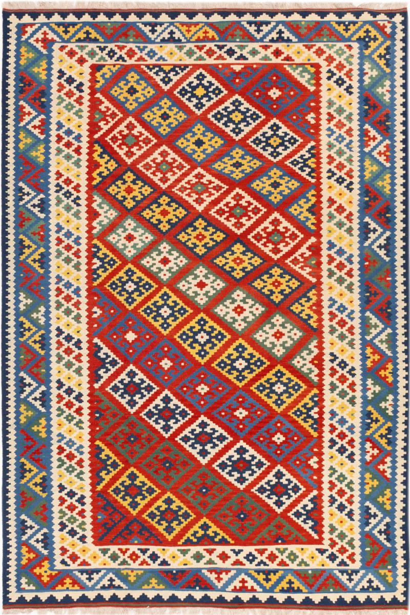 Tapis persan Kilim Fars Shiraz 305x208 305x208, Tapis persan Tissé à la main