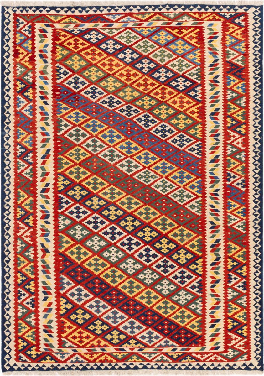 Tapis persan Kilim Fars Shiraz 283x208 283x208, Tapis persan Tissé à la main