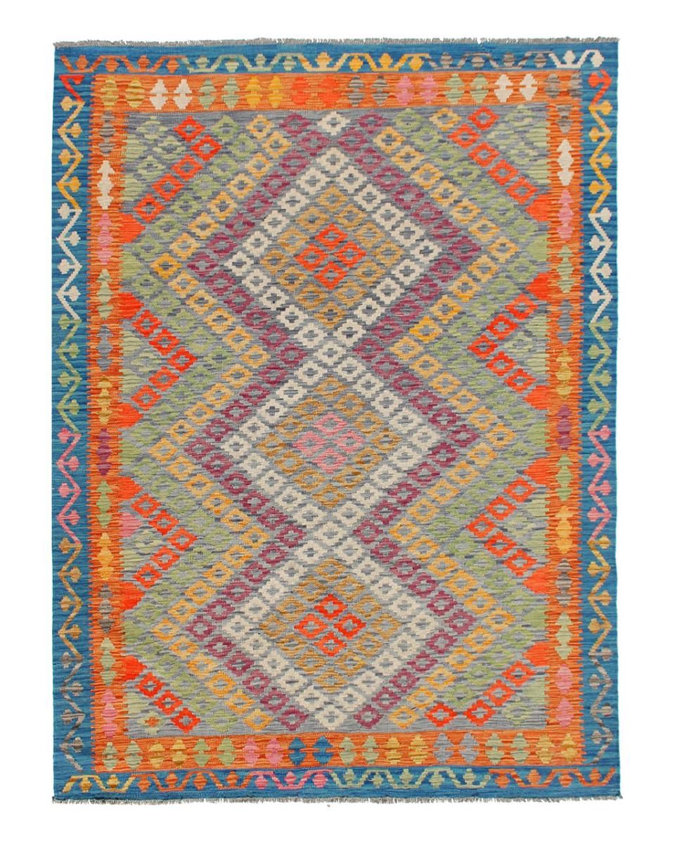 Afghan rug Kilim Afghan 8'0"x5'8" 8'0"x5'8", Persian Rug Woven by hand