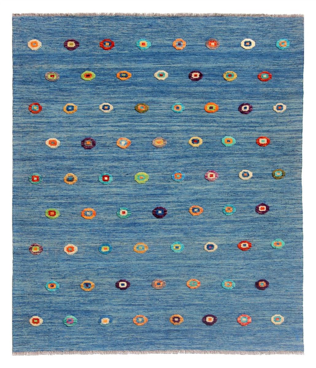 Alfombra afgana Kilim Afghan Nimbaft Edition 199x159 199x159, Alfombra persa Tejido a mano