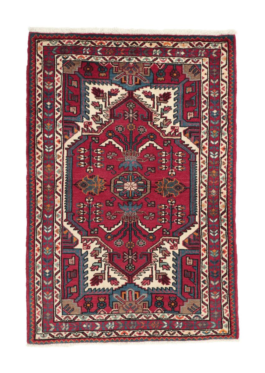 Tapis persan Tuyserkan 131x89 131x89, Tapis persan Noué à la main