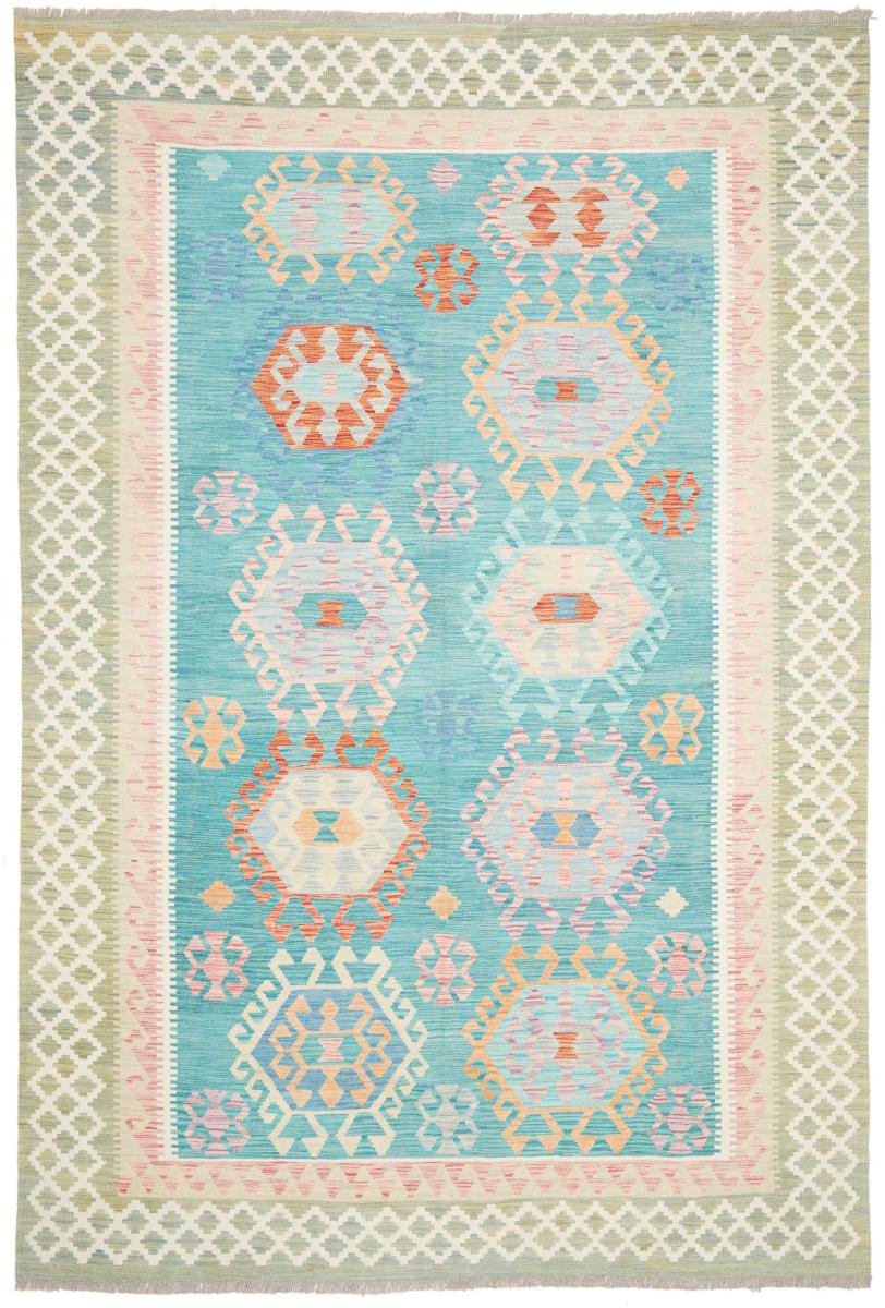 Alfombra afgana Kilim Afghan 296x202 296x202, Alfombra persa Tejido a mano