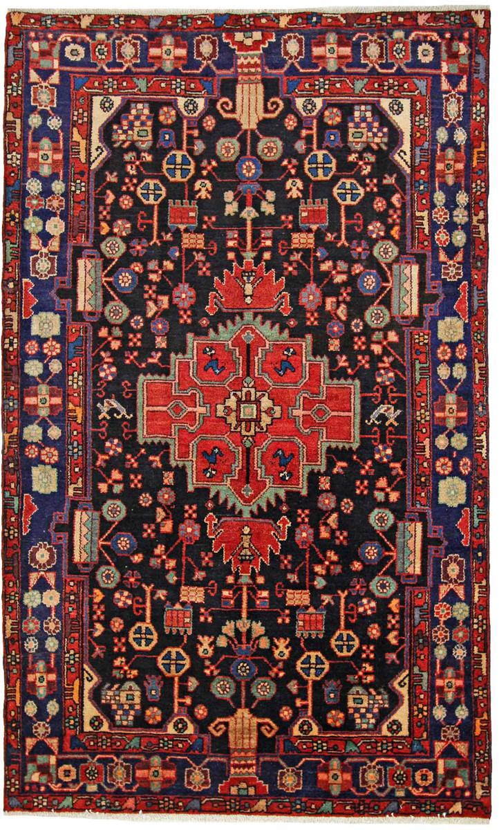 Περσικό χαλί Nahavand 236x142 236x142, Περσικό χαλί Οι κόμποι έγιναν με το χέρι