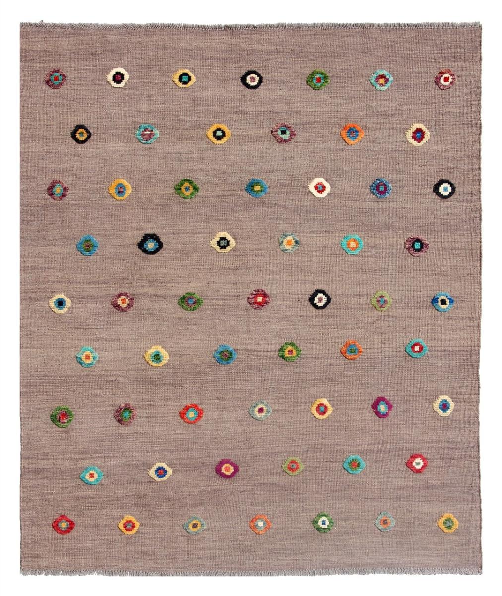 Alfombra afgana Kilim Afghan Nimbaft Edition 191x155 191x155, Alfombra persa Tejido a mano