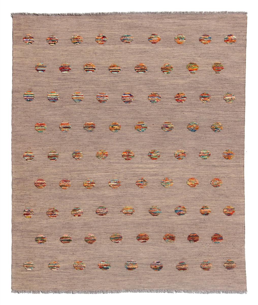 Alfombra afgana Kilim Afghan Nimbaft Edition 194x155 194x155, Alfombra persa Tejido a mano