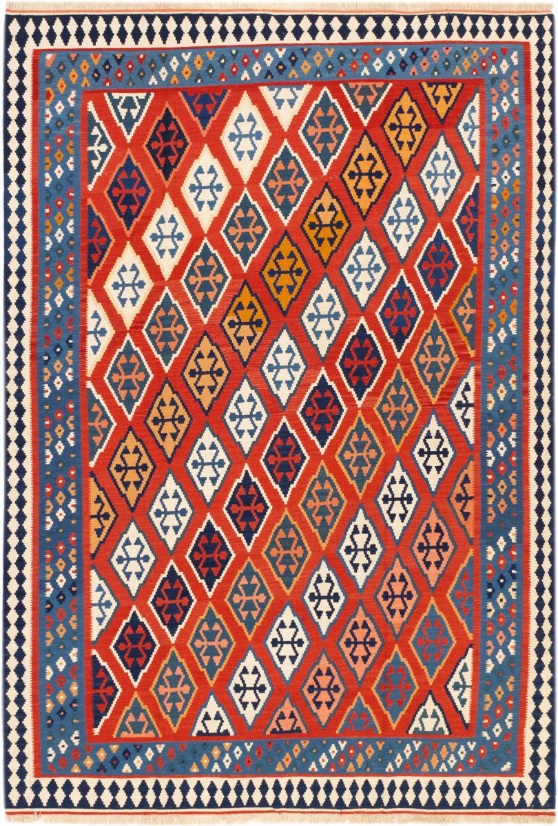 Tapis persan Kilim Fars Ghashghai 295x205 295x205, Tapis persan Tissé à la main