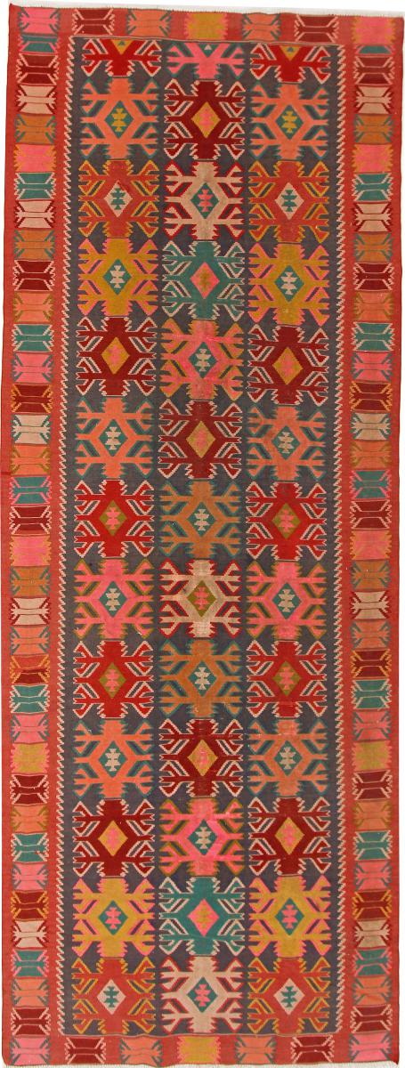 Tapete persa Kilim Fars Azerbaijan Antigo 391x143 391x143, Tapete persa Tecido à mão