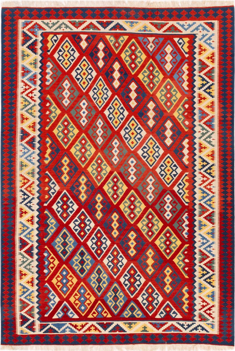 Tapis persan Kilim Fars Shiraz 291x201 291x201, Tapis persan Tissé à la main