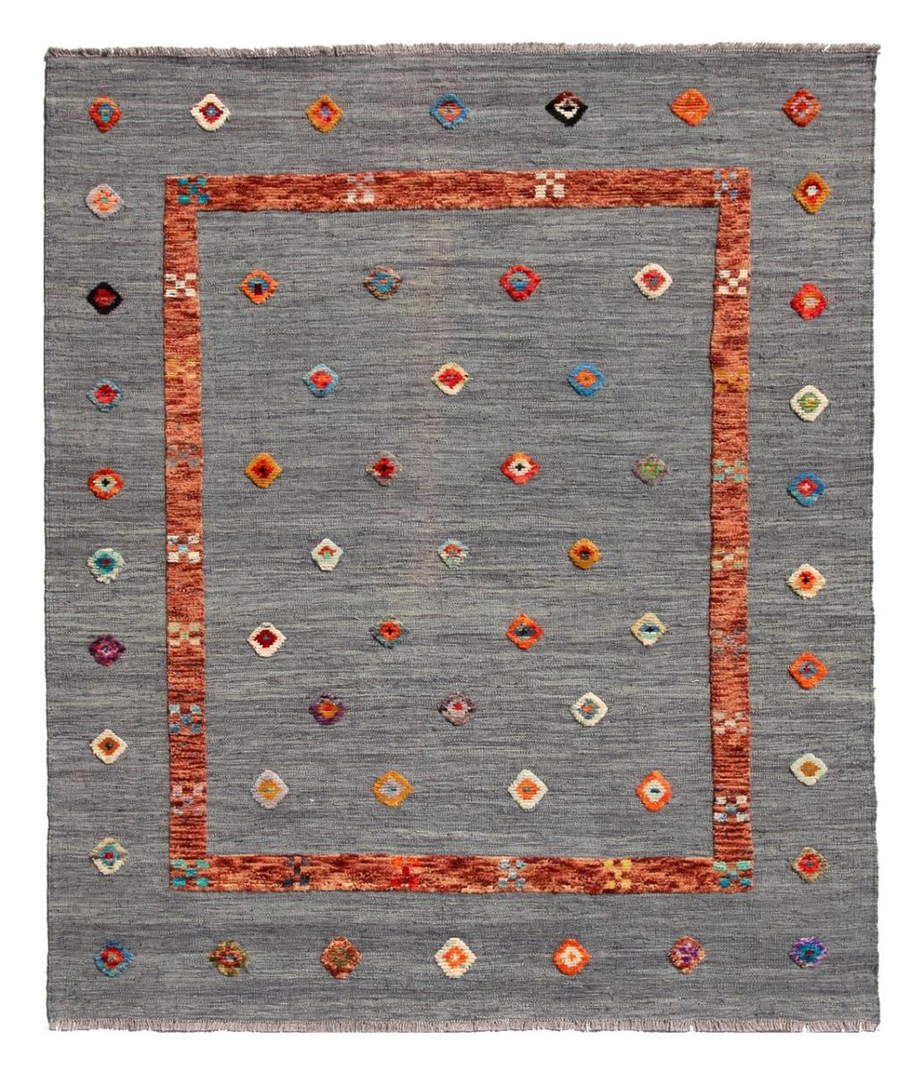 Alfombra afgana Kilim Afghan Nimbaft Edition 195x162 195x162, Alfombra persa Tejido a mano