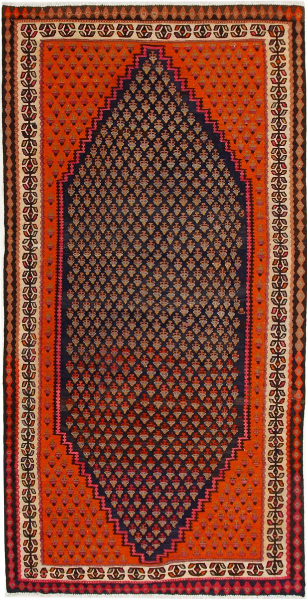 Tapete persa Kilim Fars Azerbaijan Antigo 285x151 285x151, Tapete persa Tecido à mão