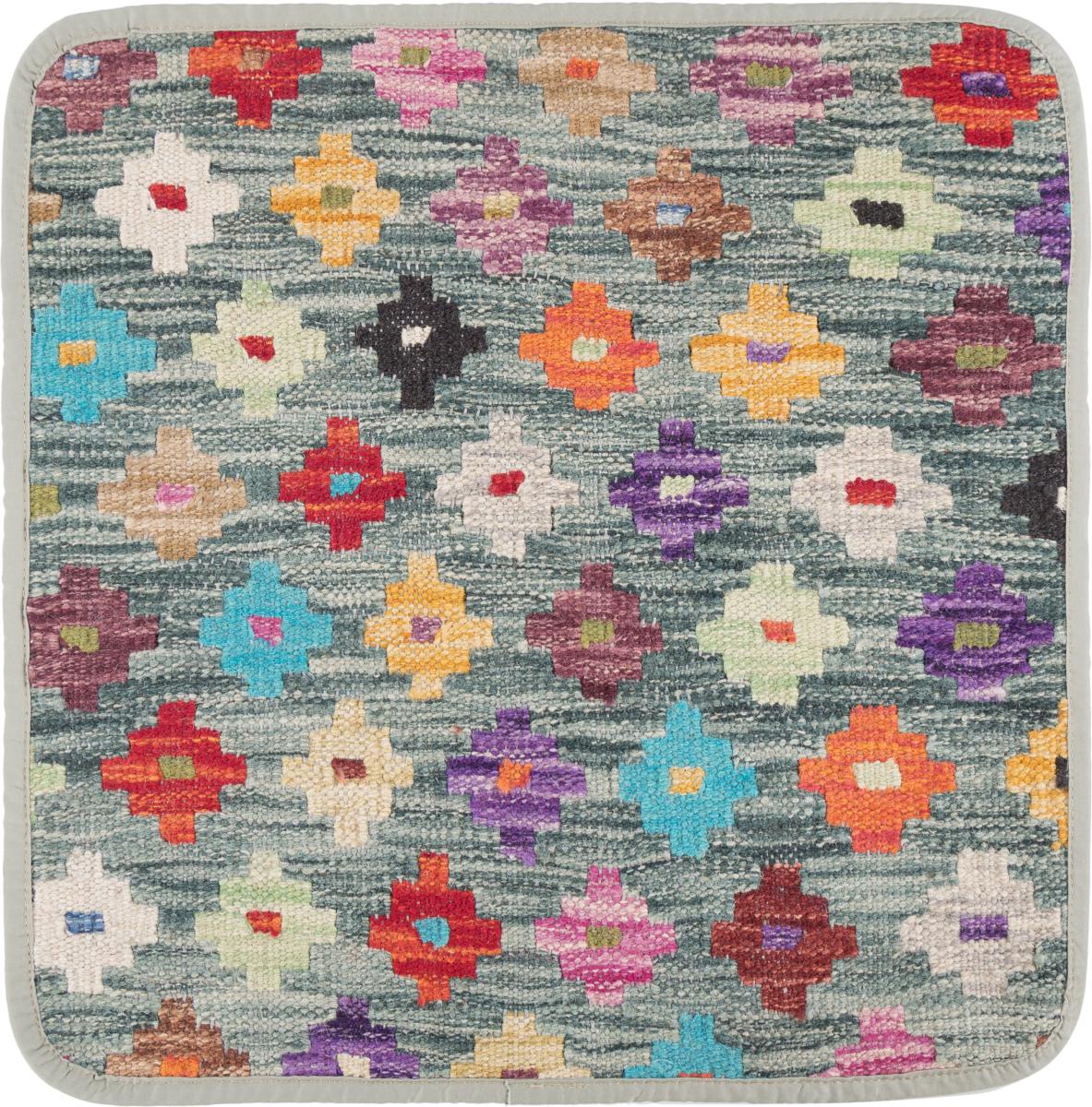 Afghanska mattan Kilim Afghan Kuddfodral 45x45 45x45, Persisk matta Knuten för hand