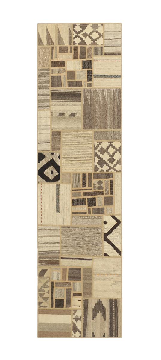 Persisk tæppe Kelim Patchwork 301x81 301x81, Persisk tæppe Håndvævet