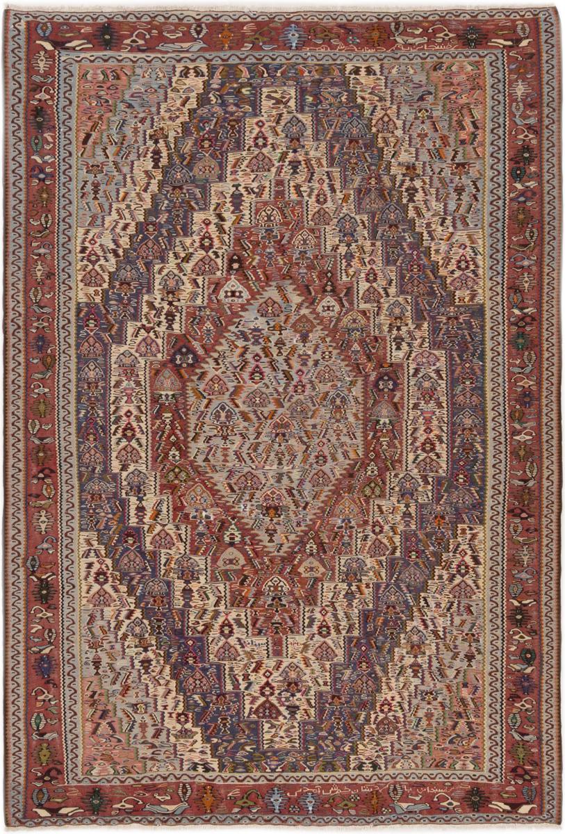 Tapete persa Kilim Senneh 309x206 309x206, Tapete persa Atado à mão