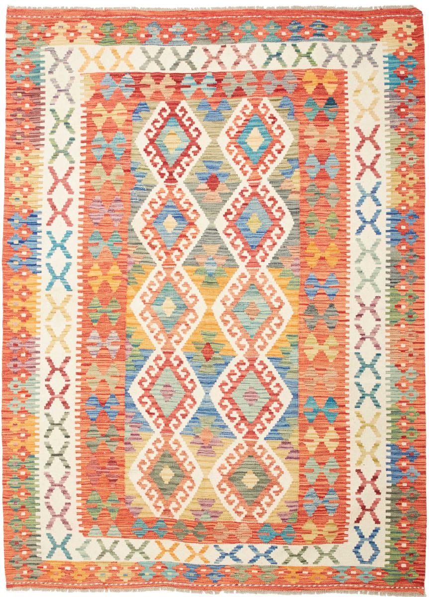 Afghansk teppe Kelim  Afghan 7'7"x5'6" 7'7"x5'6", Persisk teppe Handwoven 