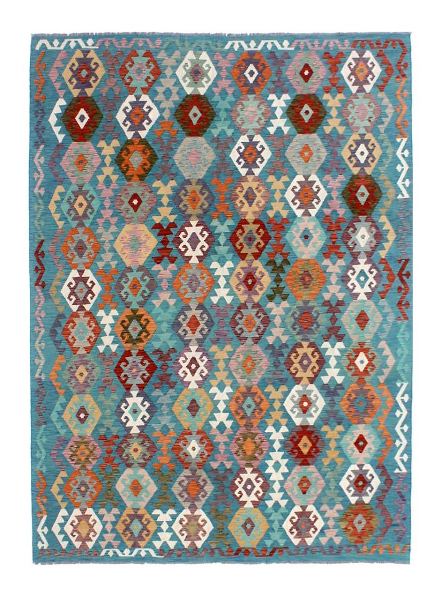 Tapis afghan Kilim Afghan 347x256 347x256, Tapis persan Tissé à la main
